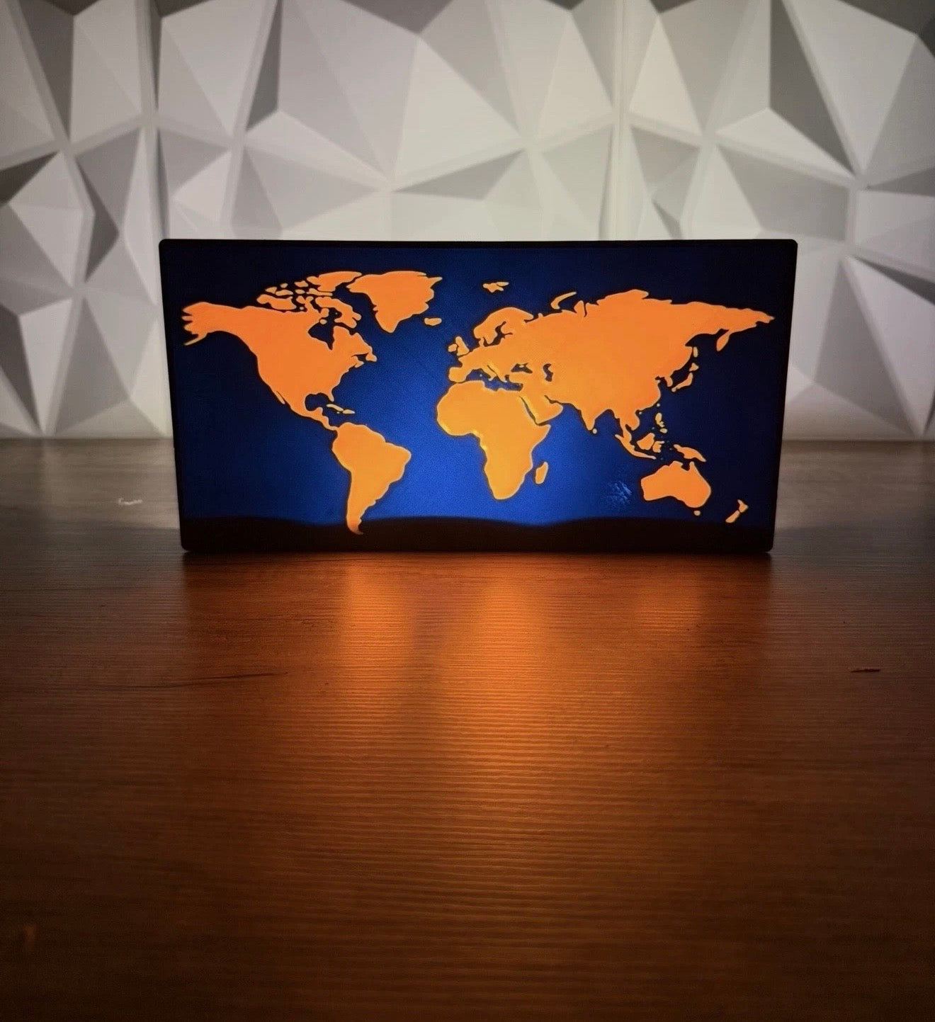 LED Weltkarte Lightbox mit Akku Moderne Deko & Stimmungsvolles Lich