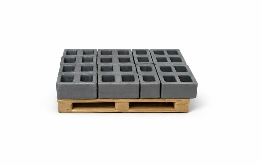 50x Mini Betonblöcke 1:35 Diorama Baustelle Ziegel Steine Modellbau Zubehör