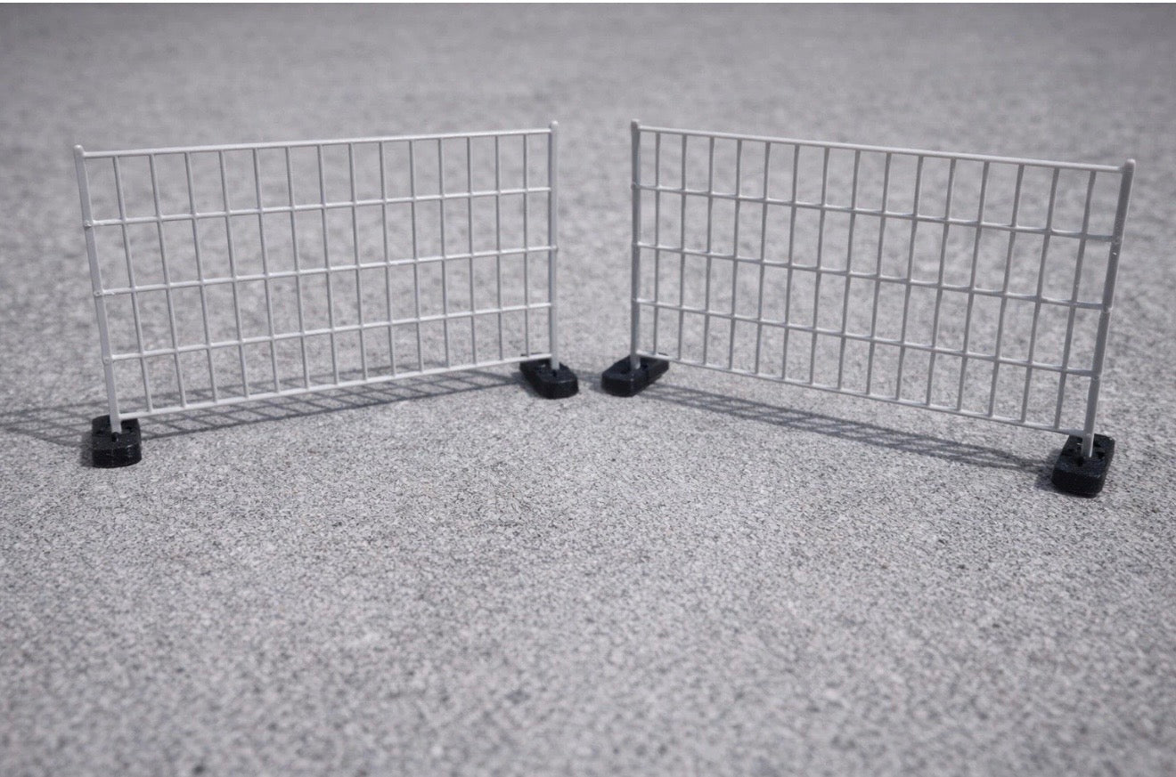 20x Bauzaun für Hot Wheels 1:64 – Diorama, Rennstrecke, Modellbau Zaun 1:87