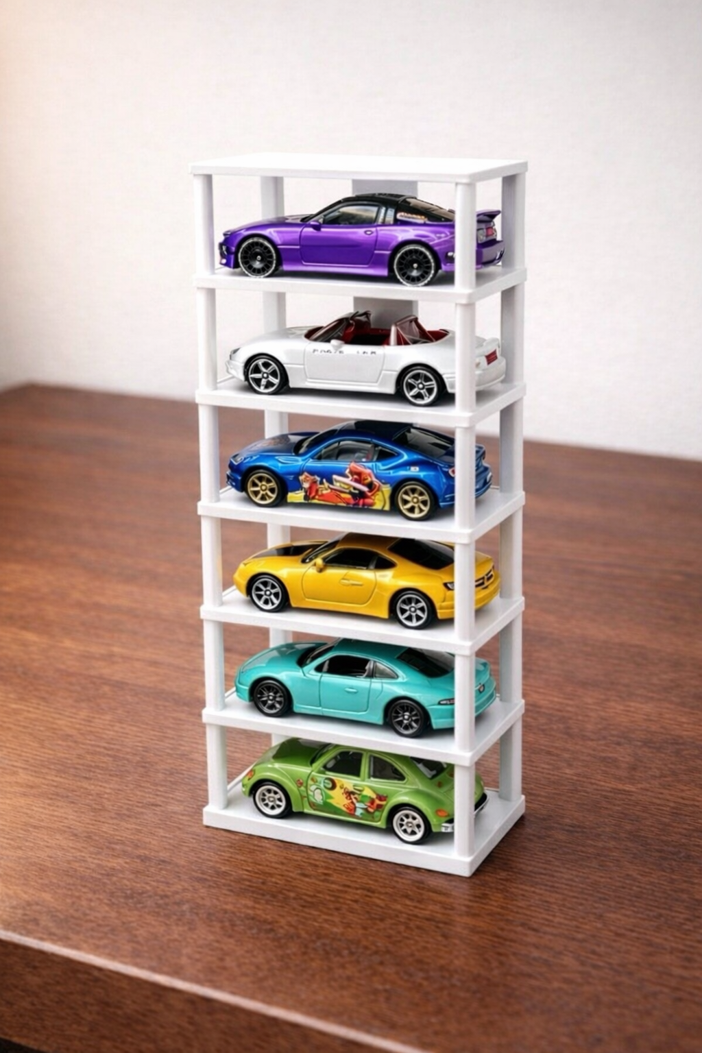 Regal für 6 Hot Wheels Autos 1:64 – Display Ständer Vitrine Modellautos