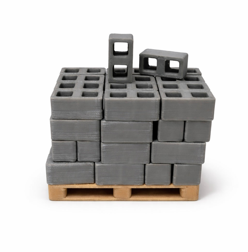 50x Mini Betonblöcke 1:35 Diorama Baustelle Ziegel Steine Modellbau Zubehör