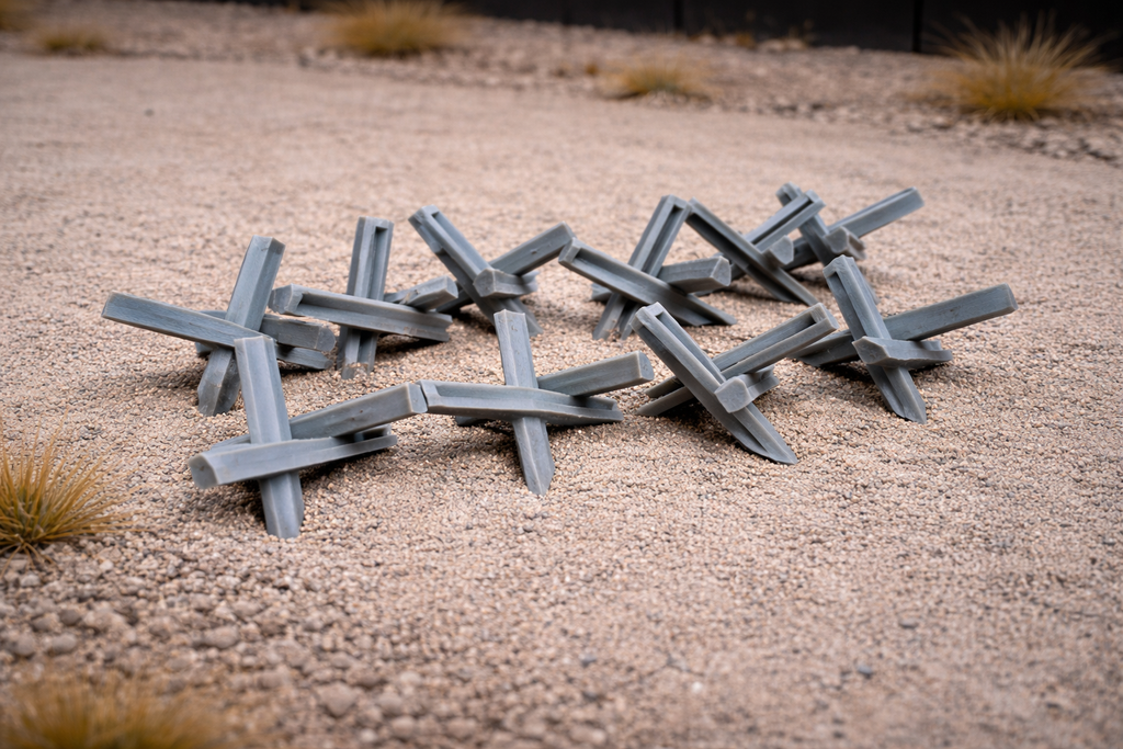 15x Tschechenigel 1:35 Panzerhindernis WW2 Diorama Zubehör Modellbau Set
