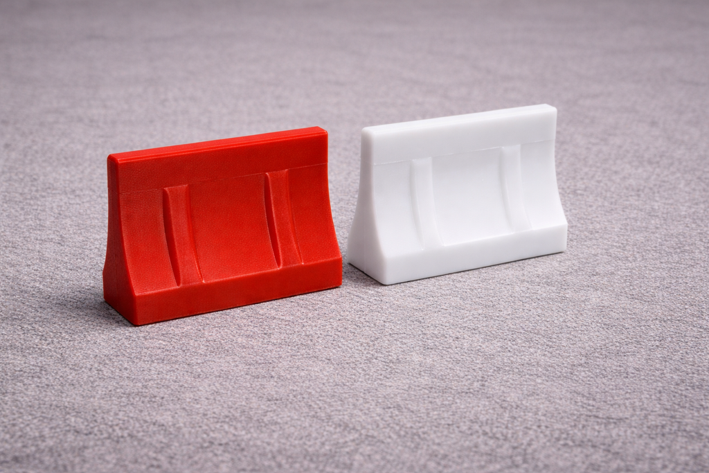 20 Stück Baustellen Absperrung 1:35 Rot-Weiß – Straßenbarriere Modellbau Diorama