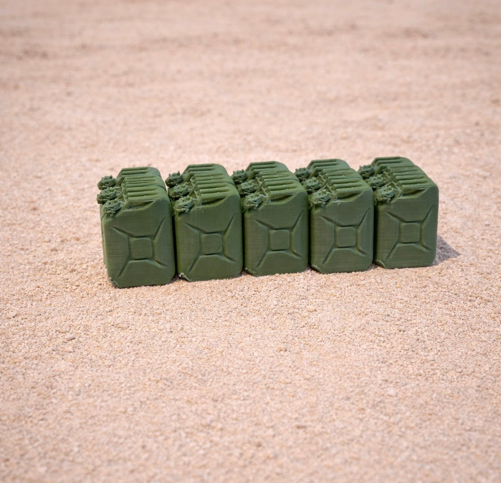 15x Benzinkanister 1:35 Militär – Diorama Zubehör – Modellbau Kanister Set