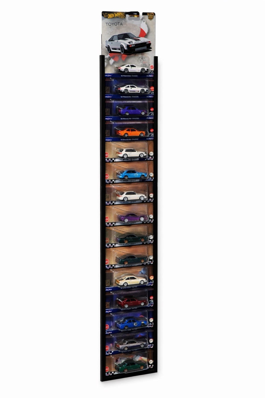 Wandhalter für 20 Hot Wheels Blister – Display System für Sammler | 90 cm