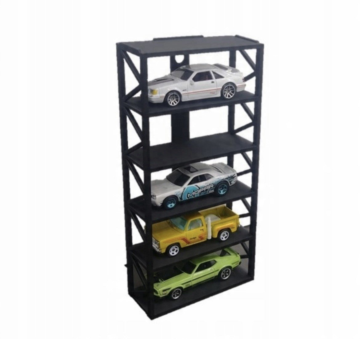 2x Wandregal Vitrine für 10 Modellautos Hot Wheels Matchbox 1:64 Display Ständer