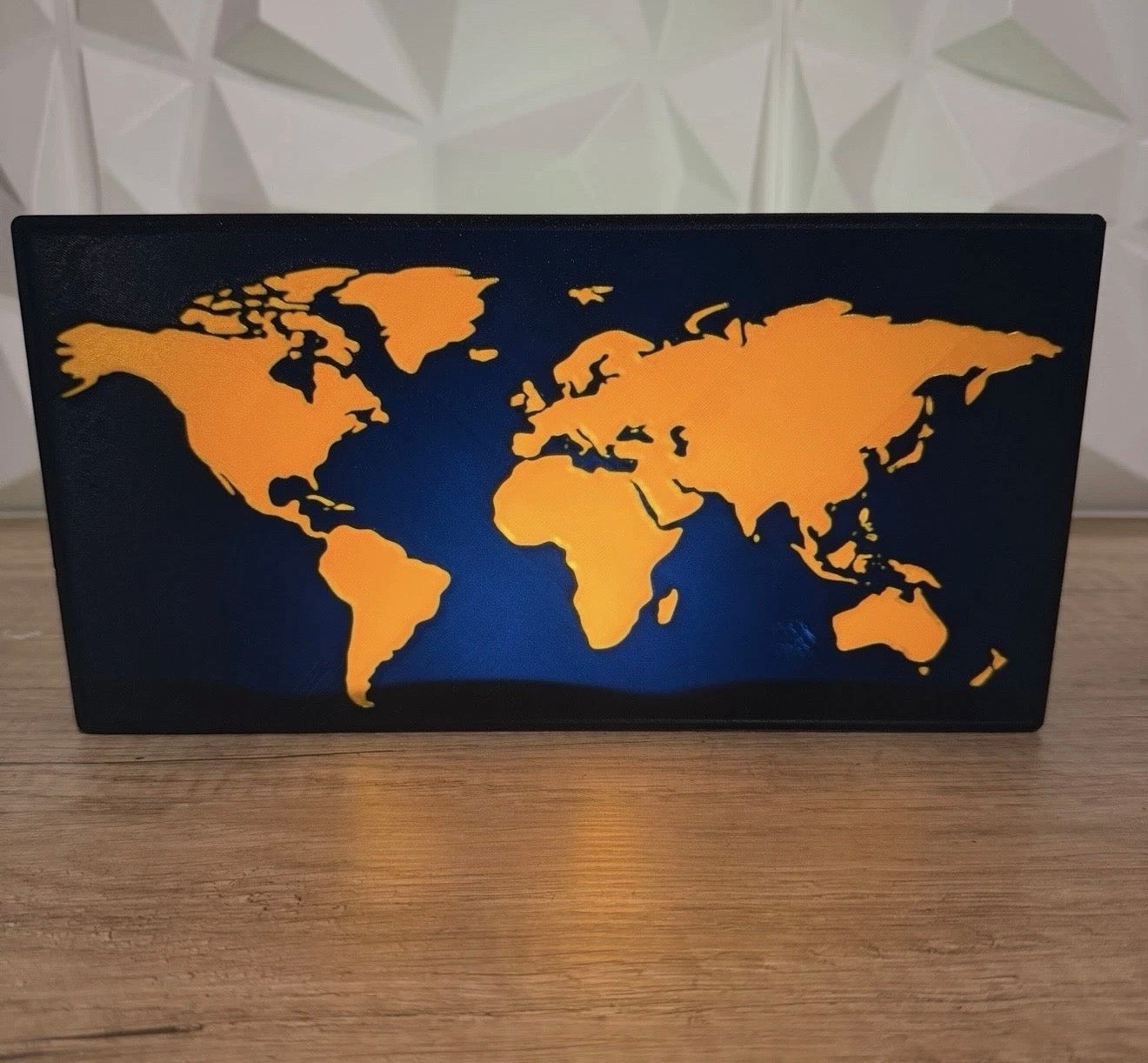 LED Weltkarte Lightbox mit Akku Moderne Deko & Stimmungsvolles Lich