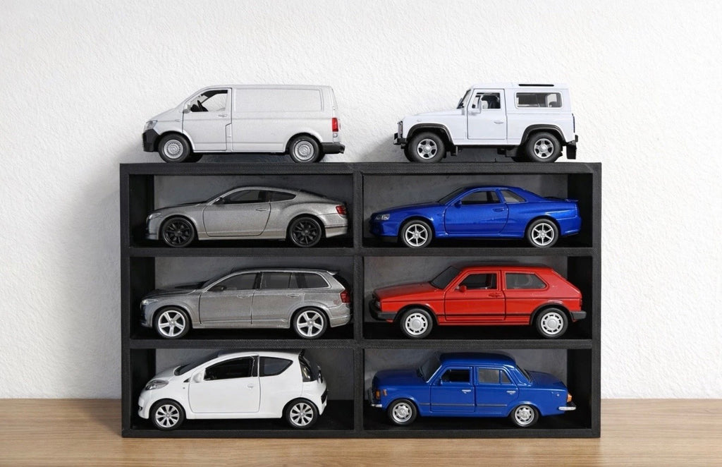 Standregal für Modellautos 1:46 – Display für 8 Fahrzeuge – Sammler Präsentation