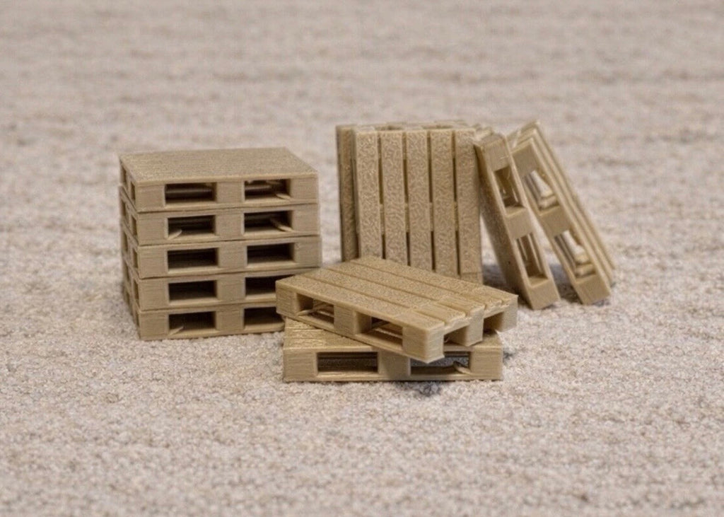 20x Europaletten 1:35 Dicke Transportpaletten – Diorama Modellbau Realistisch