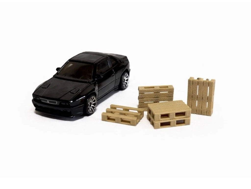 30x Mini-Paletten 1:64 für Hot Wheels – Diorama Zubehör H0 1:87