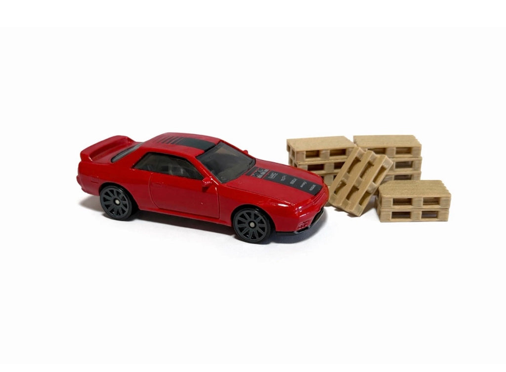 30x Mini-Paletten 1:64 für Hot Wheels – Diorama Zubehör H0 1:87