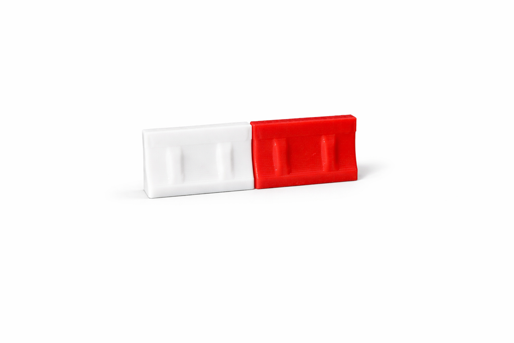 50x Absperrbarrieren Rot Weiß 1:64 1:87 Diorama für Hot Wheels Set