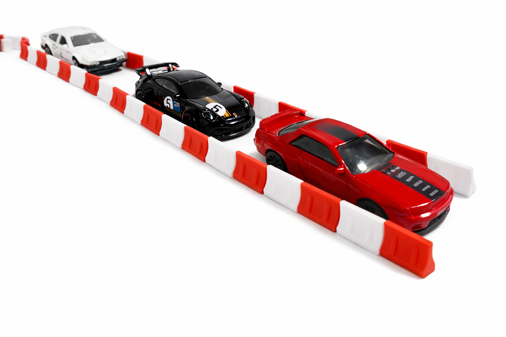 50x Absperrbarrieren Rot Weiß 1:64 1:87 Diorama für Hot Wheels Set