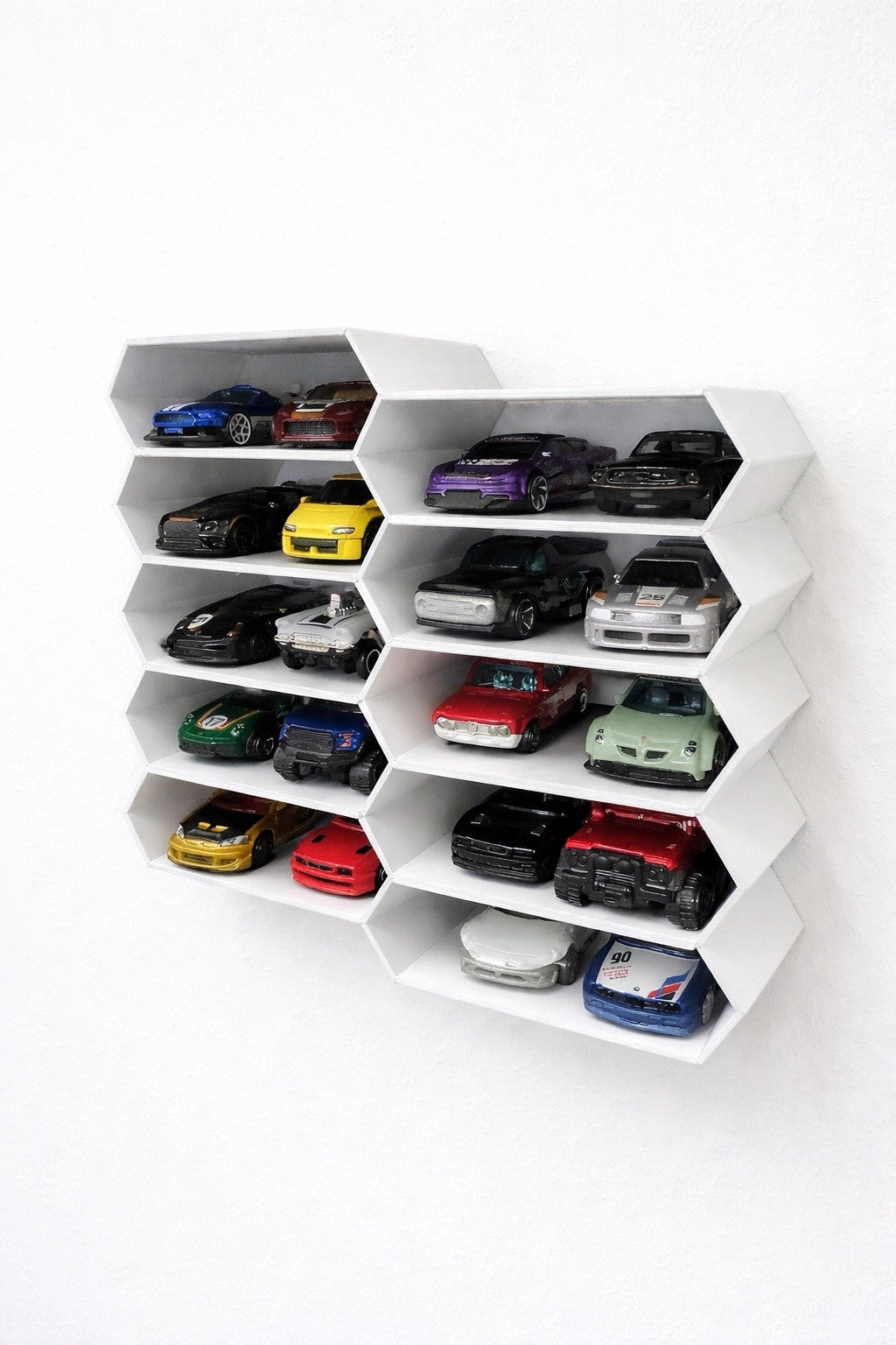 Großes Wanddisplay für 20 Hot Wheels 1:64 Modellauto Regal & Organizer Display