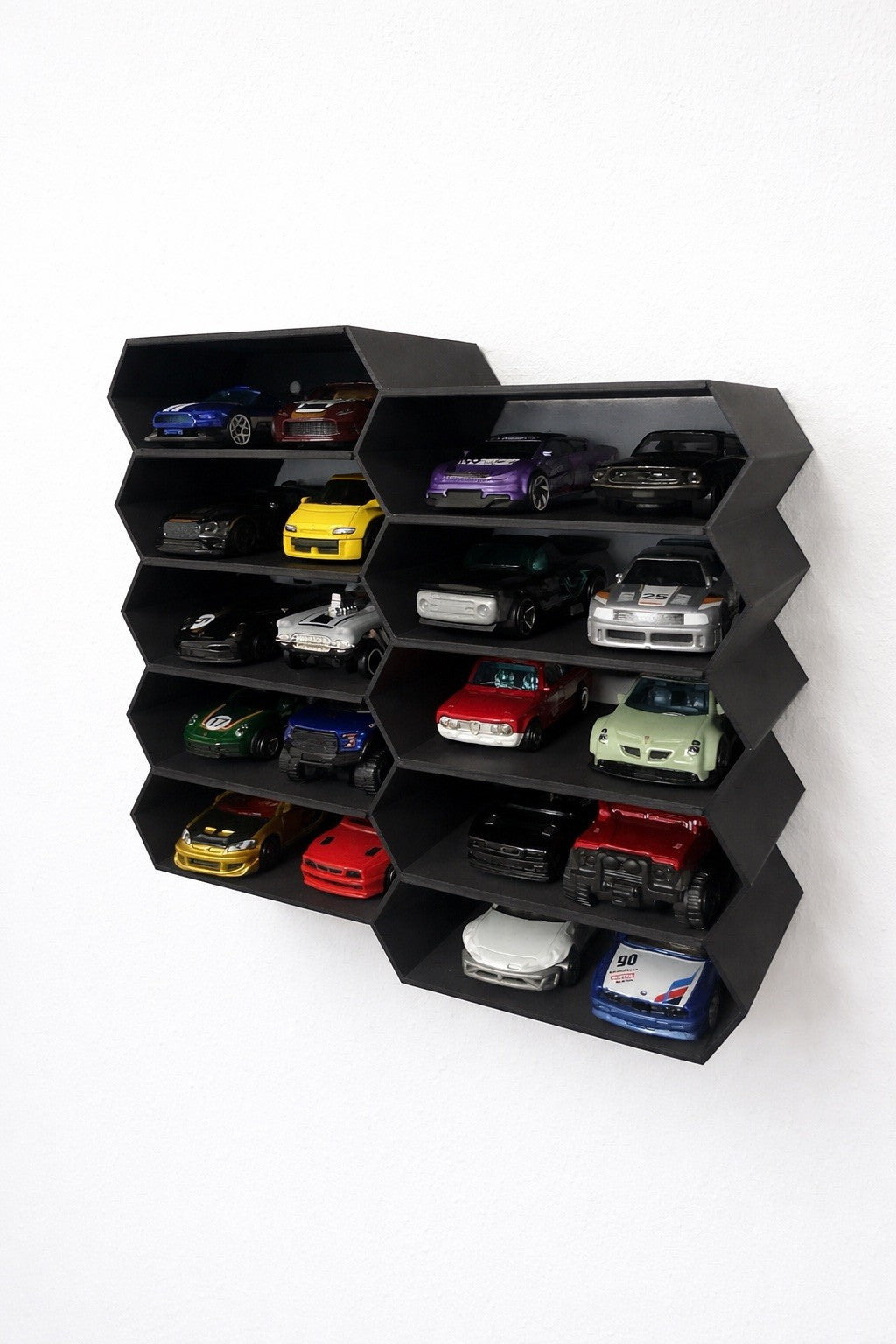 Großes Wanddisplay für 20 Hot Wheels 1:64 Modellauto Regal & Organizer Display