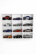 Modellauto Wandregal 1:64 für 12 Autos – Hot Wheels / Matchbox Display, Sammler