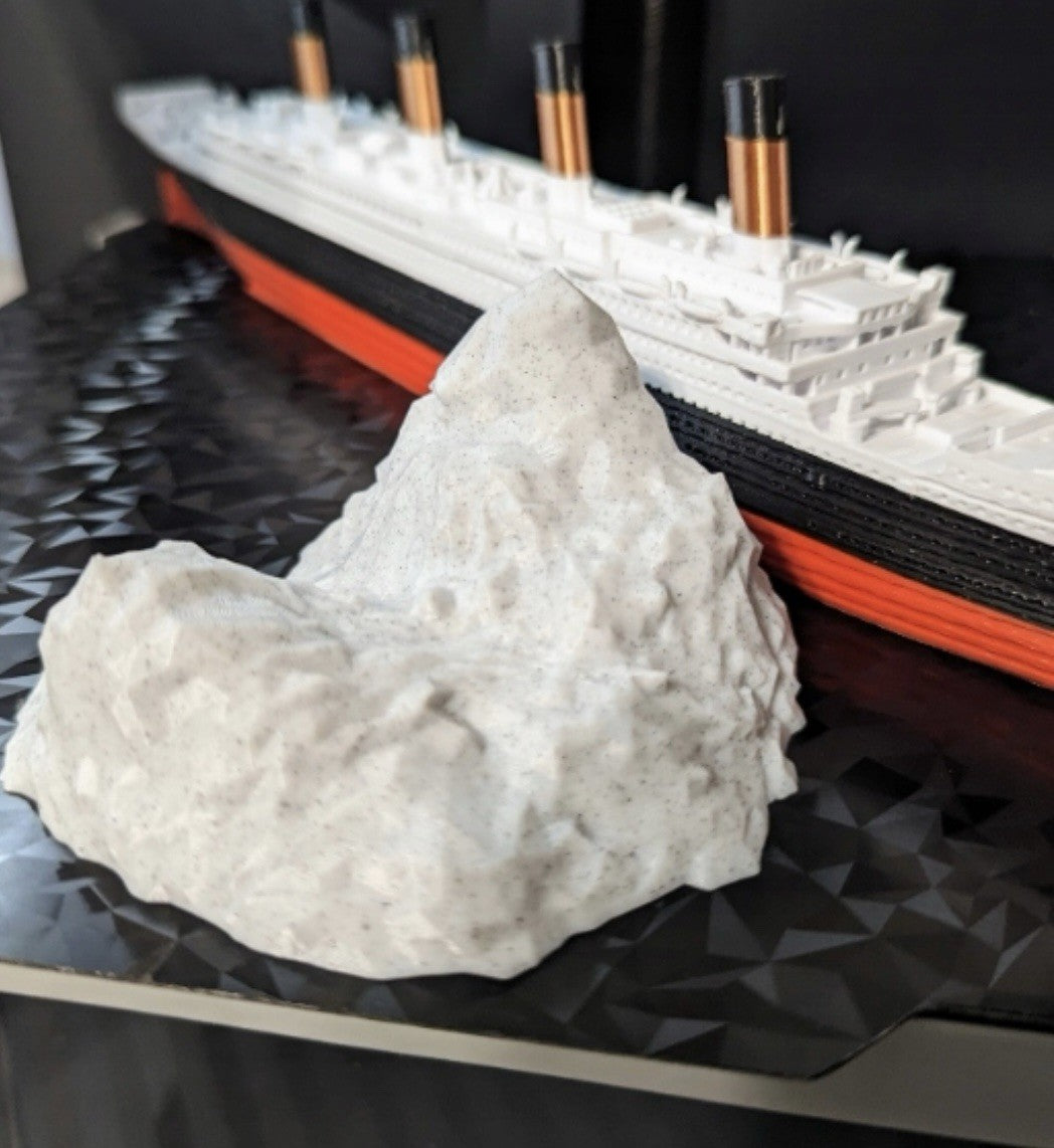 Eisberg-3D-Druck für RMS Titanic 345 mm (Maßstab 1:780)
