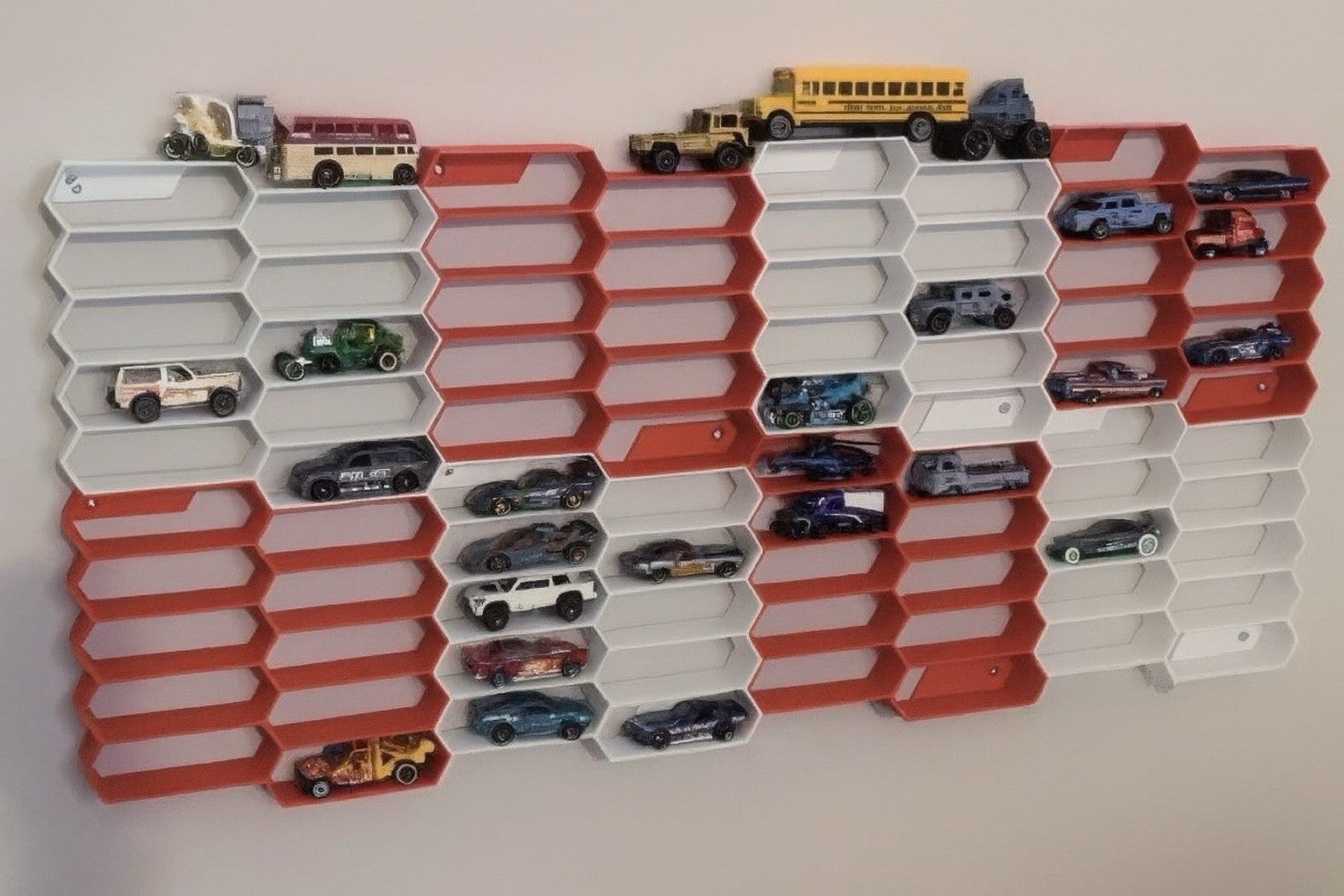 2x Hexagon Modellauto Regal Perfekt für Hot Wheels 1:64