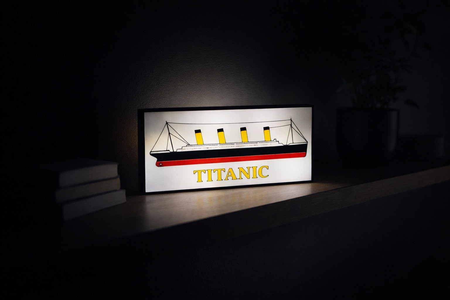 Titanic LED Wandlampe – Retro Schiff Lichtdeko | Geschenk für Filmfans