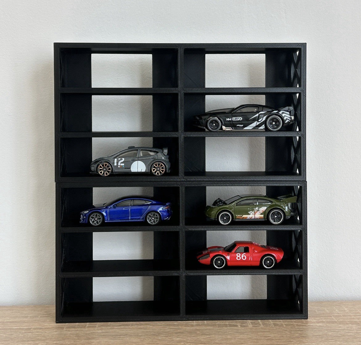 Hot Wheels 1:64 Regaldisplay für 6 Autos | Sammlerständer für Modellautos