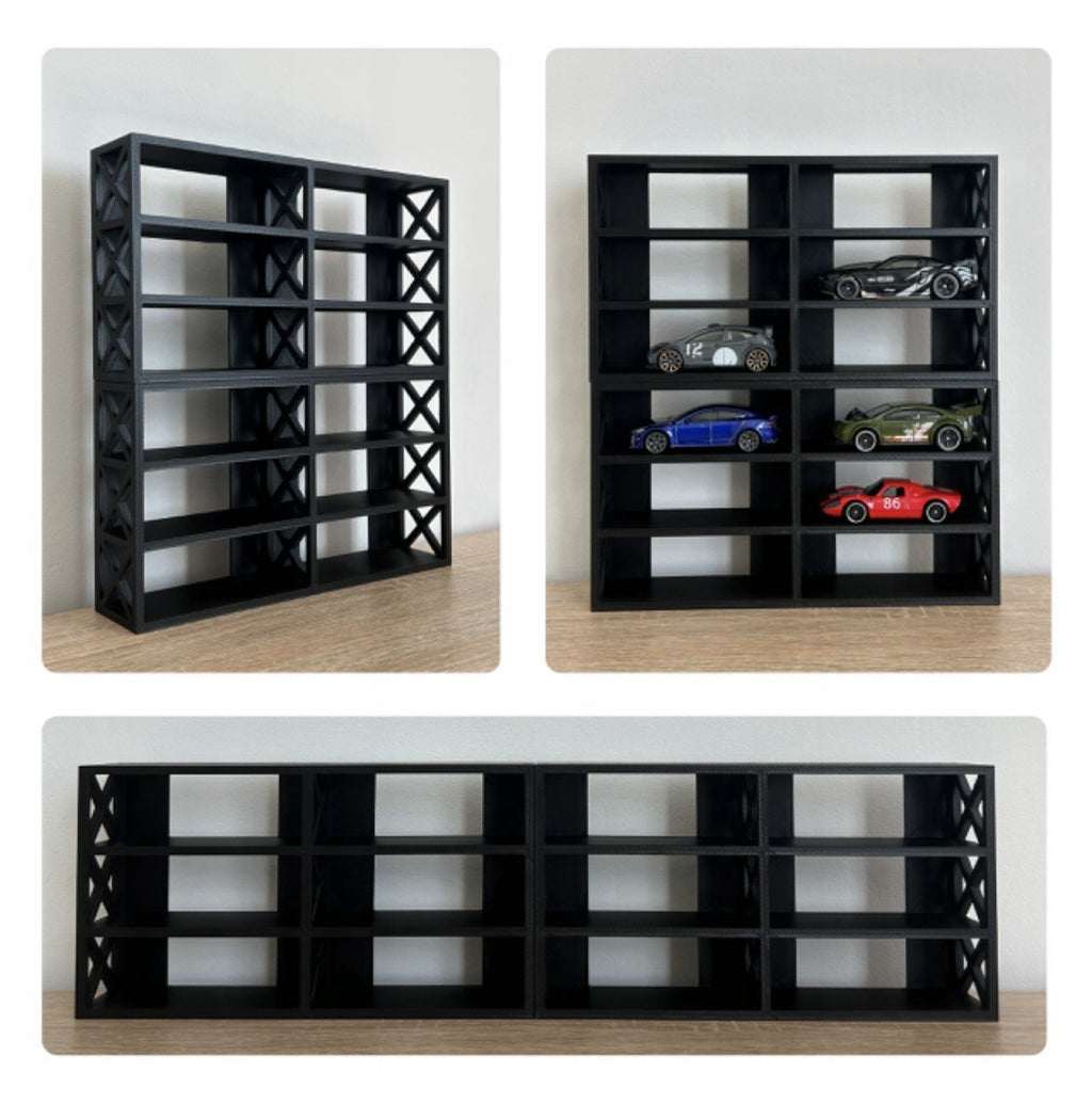 Hot Wheels 1:64 Regaldisplay für 6 Autos | Sammlerständer für Modellautos
